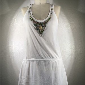 2 Ten by Johnny Was Swarovski Neck Tank Tunic M NWT